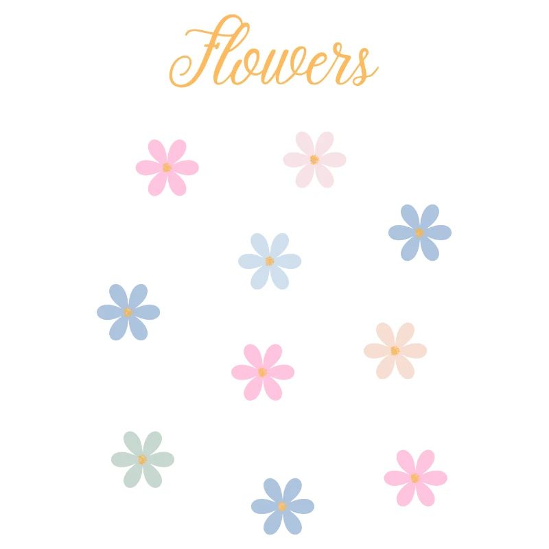 Pastell-Blütenzauber: Elegantes Blumen-Design