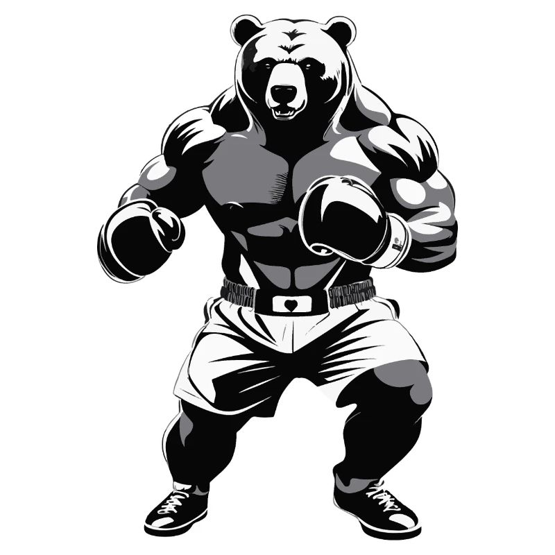 Boxing Bear - Conception du logo du Box Club