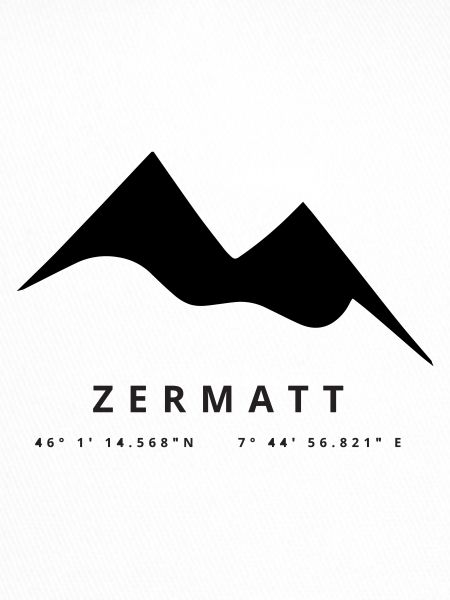Minimalistisches Zermatt-Logo
