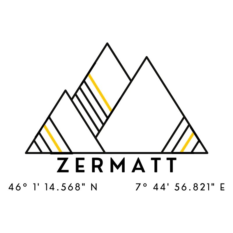 Minimalistisches Zermatt-Logo
