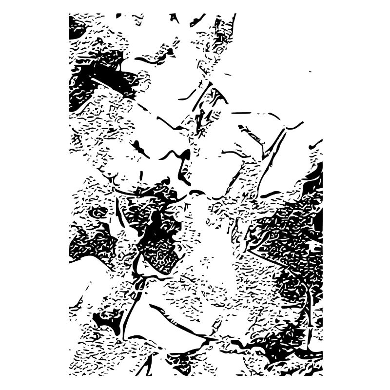 Abstraktes Bild / Linie / schwarz / Muster