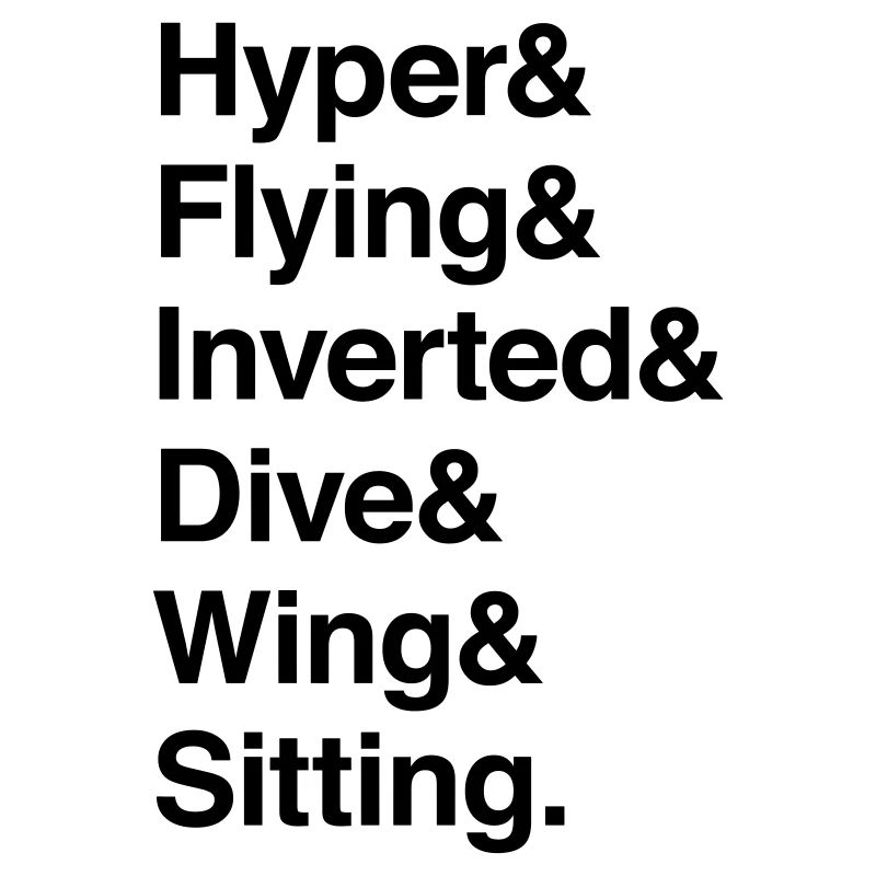 Hyper % Flying & Inverted | Achterbahntypen