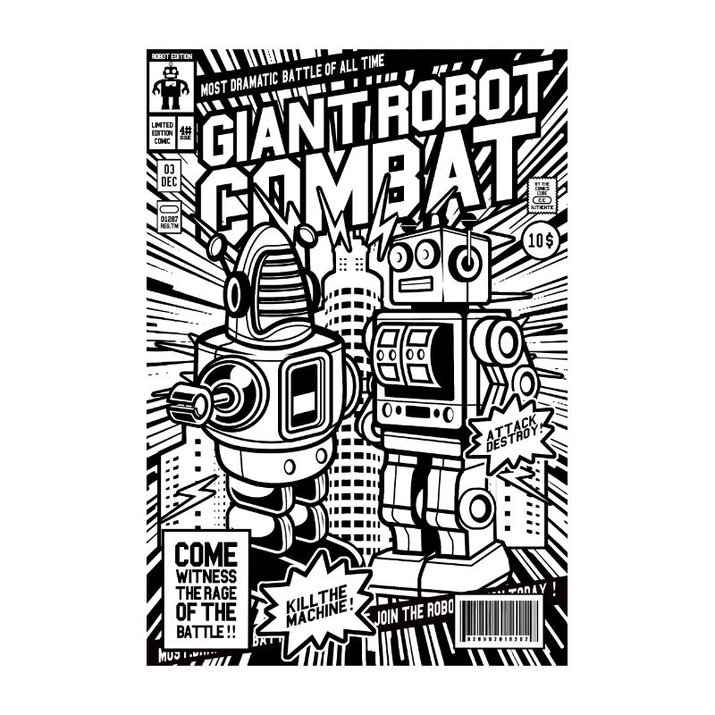 Combat de robot géant