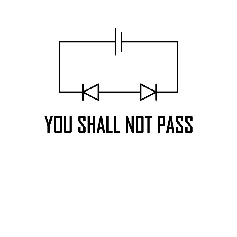 You Shall not Pass Diode Elektriker Geschenk
