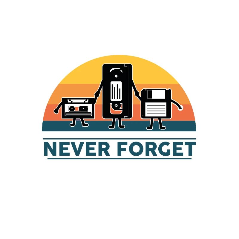 Vhs kassette Floppy Diskette nerd geek Geschenk