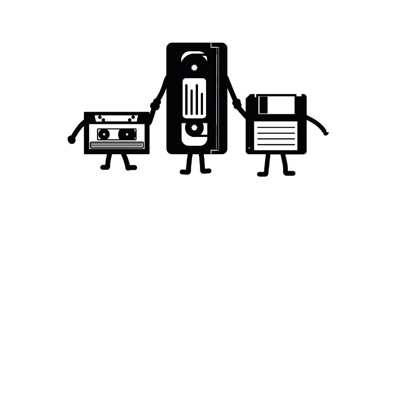 Vhs kassette Floppy Diskette nerd geek Geschenk