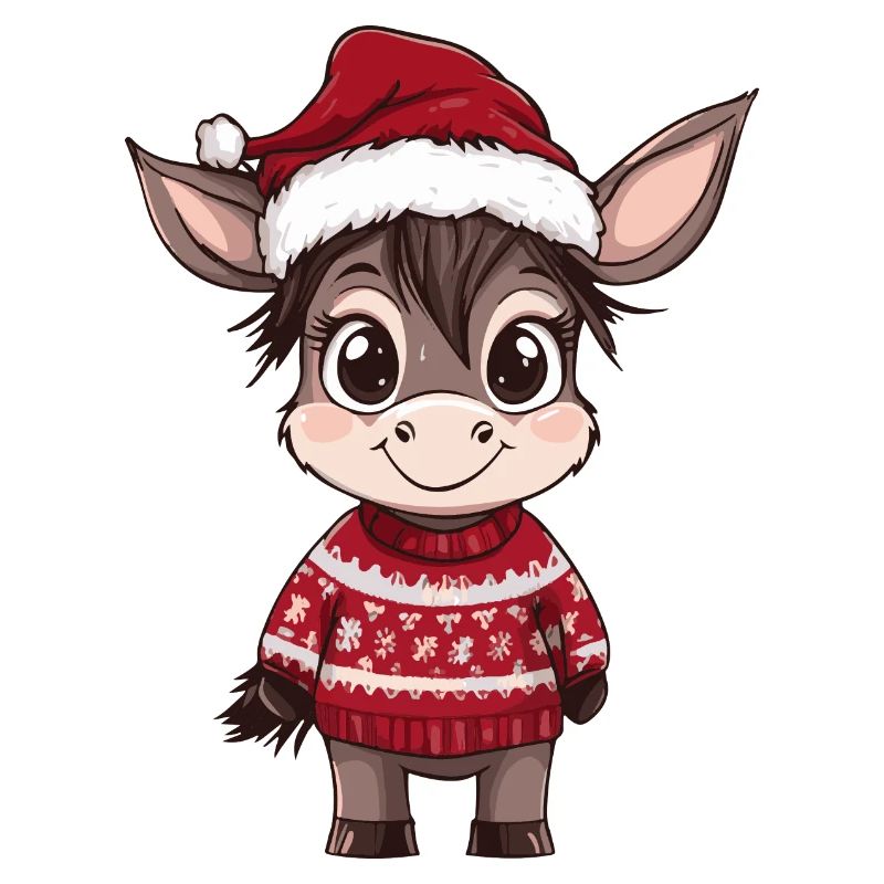 Bande dessinée de Noël de l’âne
