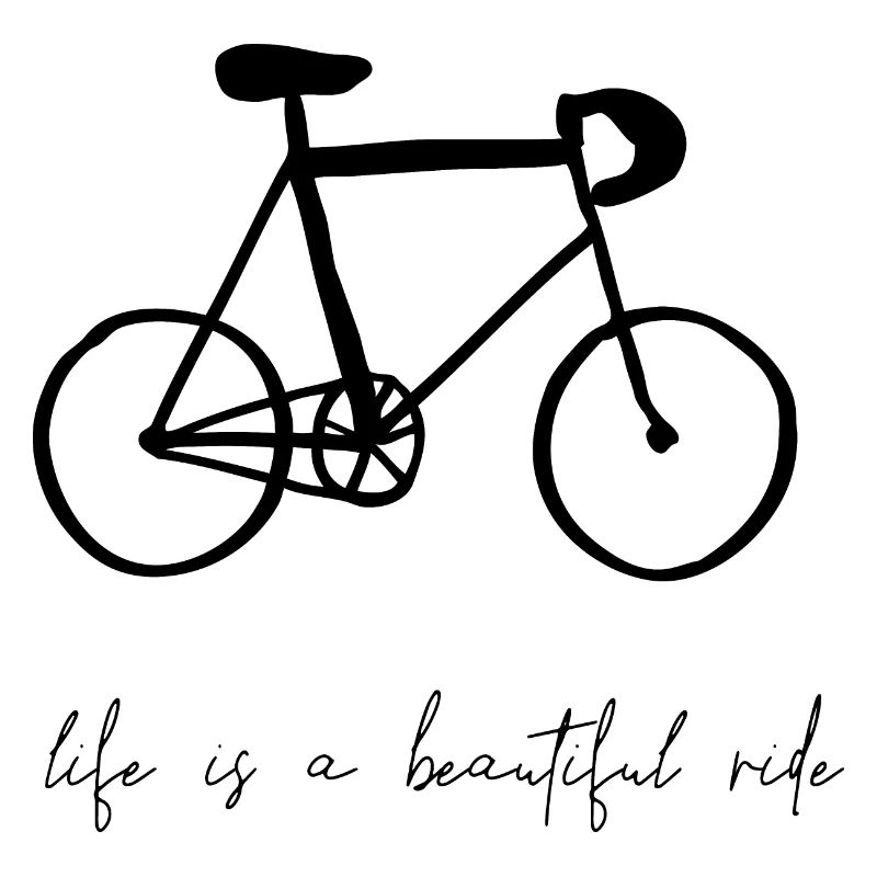 Life is a beautiful ride Bicycle Wheel Fun Gift