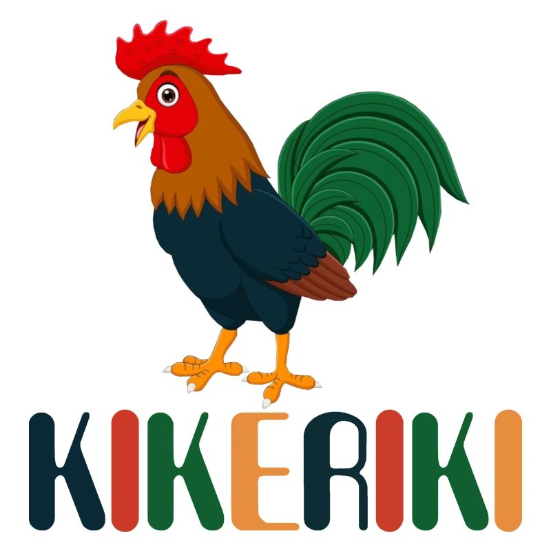 Coq Kikeriki De Pâques poulet poulet coq dans le panier
