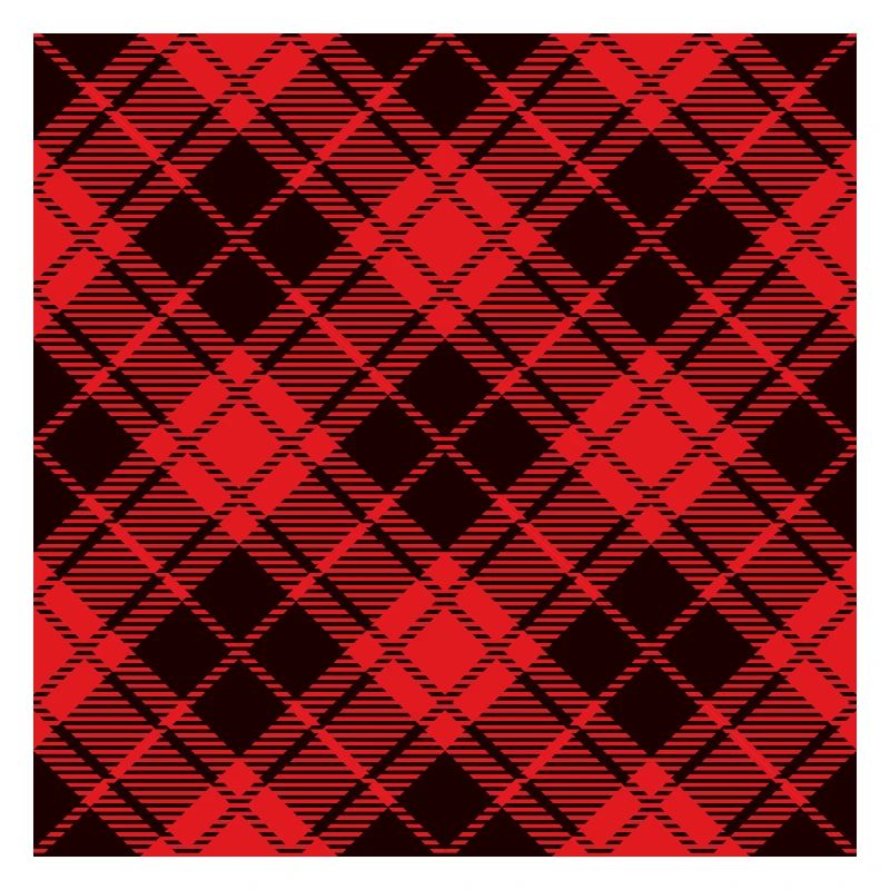 Red and black flannel buffalo pattern