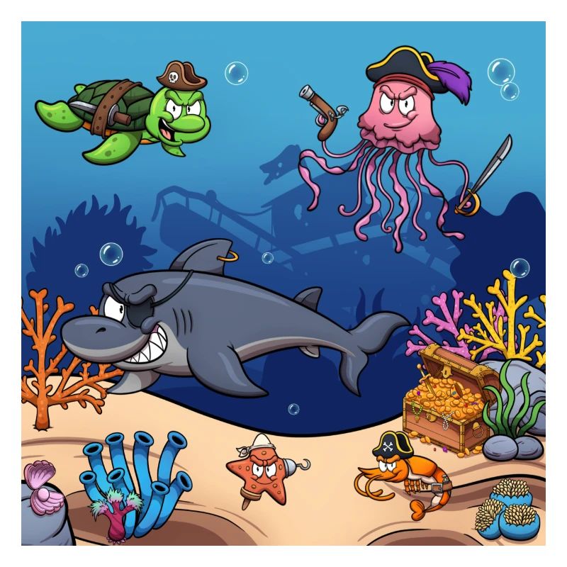 Créatures marines pirates