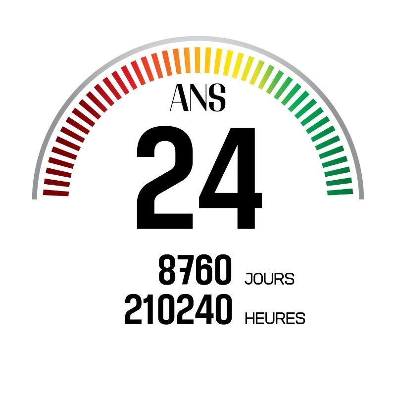 Anniversaire 24 ans Compteur
