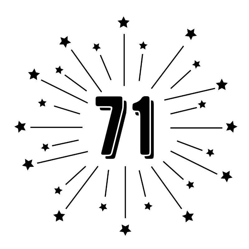 71st Star-Spangled Anniversary - Gift 71 Years