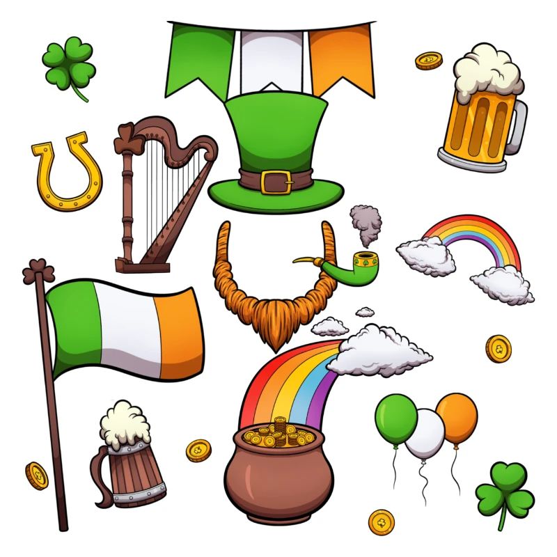 St. Patrick's Day Elemente