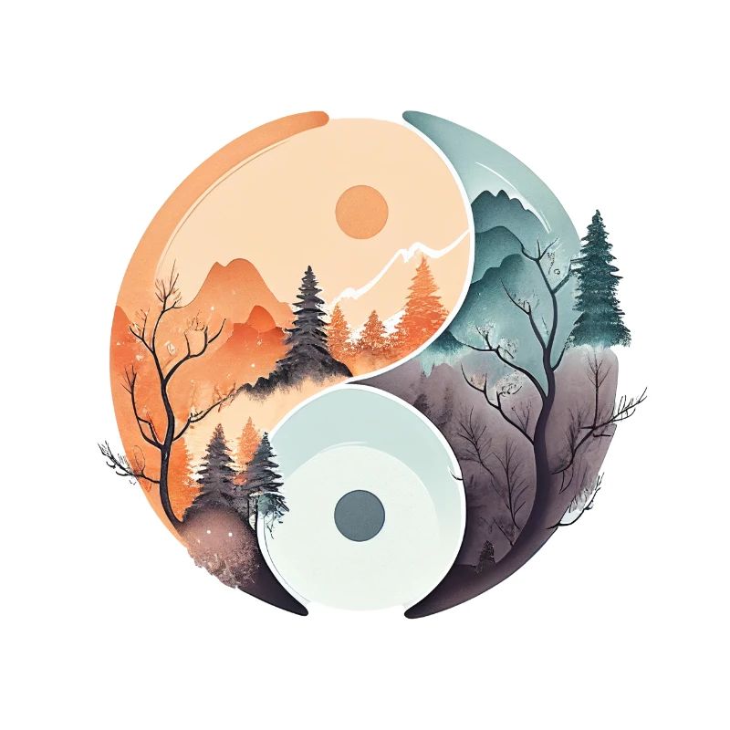Ying Yang - Berge / Strand