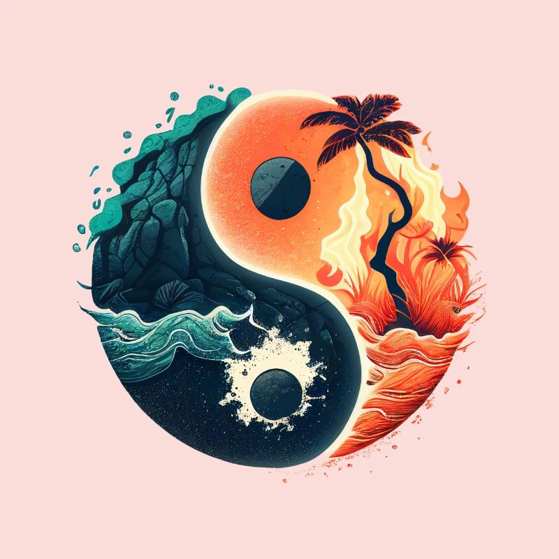 Ying Yang - L’eau vs la pierre dans le feu