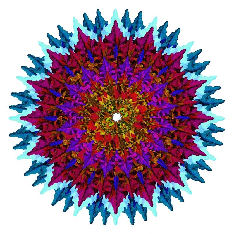 Mandala Rouge-Turquoise