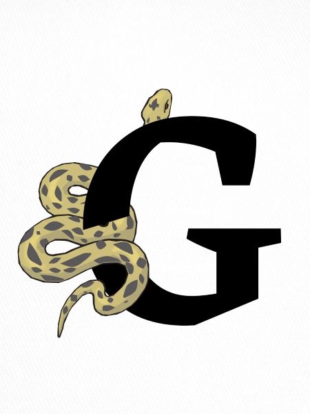 Letter g snake