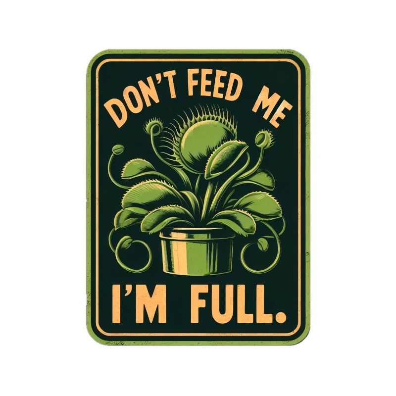Venus Flytrap Retro Vintage Design Carnivores