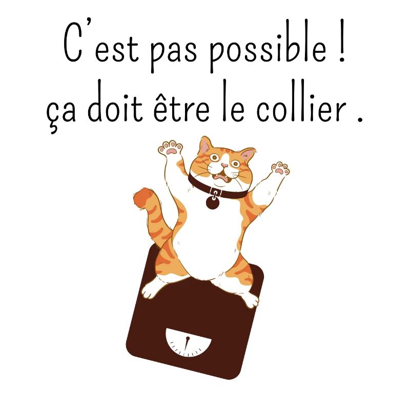 Ça doit être mon collier -humour perte de poids