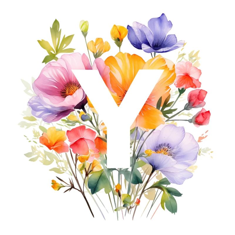 Y monogramme, Bouquet coloré