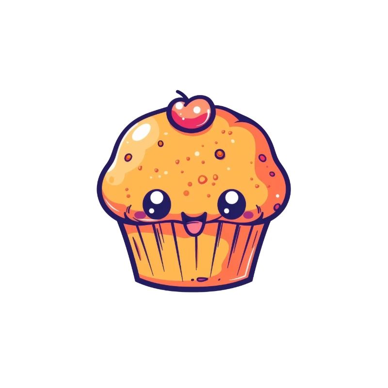 Macaron empilé coloré dans le style dessin animé