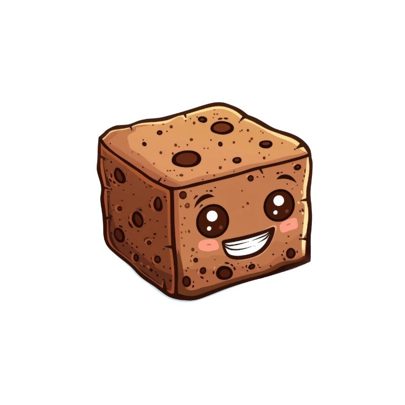 Smiling chocolate cake