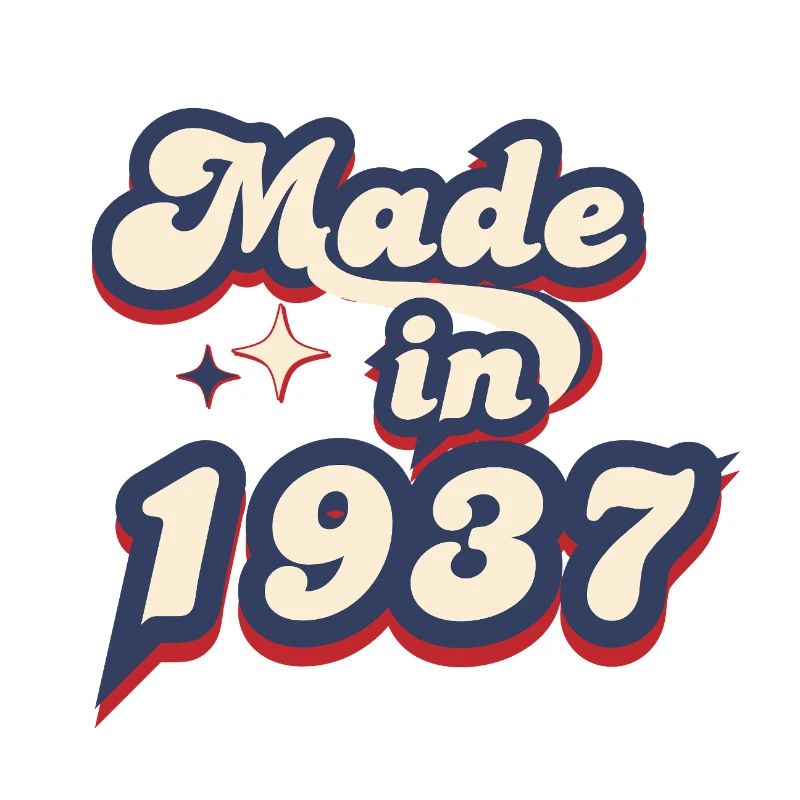 Made in 1937 retro