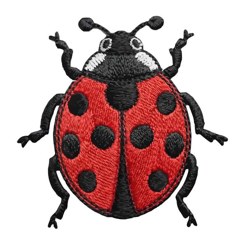 Coccinelle brodée