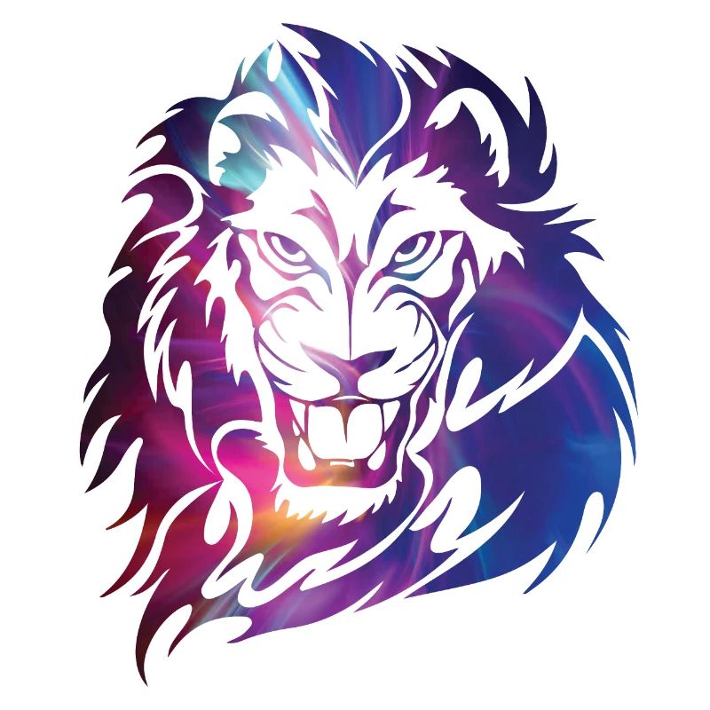 Fantasy lion face mane