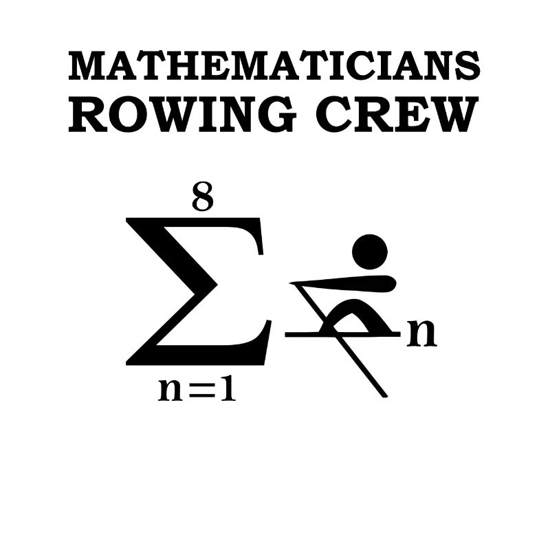 Ramer pour le mathématicien T-shirt Équipage d'aviron nerd