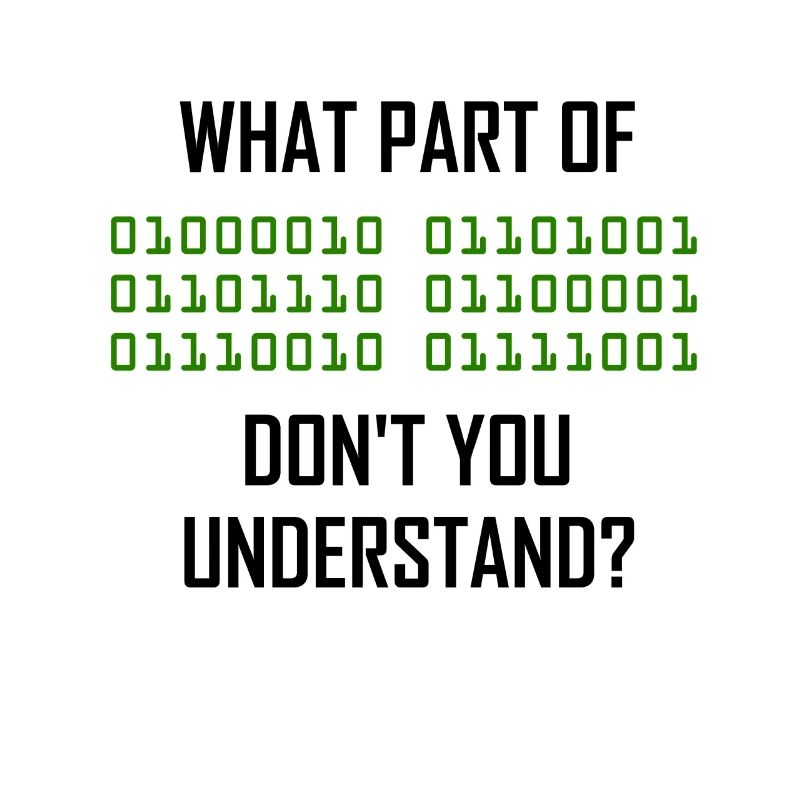 Programmeur de système binaire nerd informatique