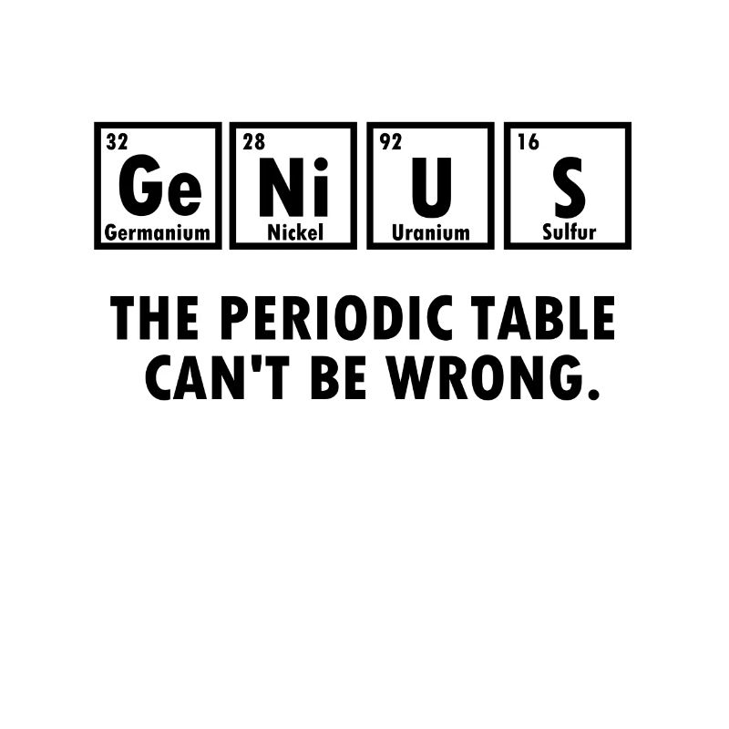 Chemist gift chemistry science nerd genius genius