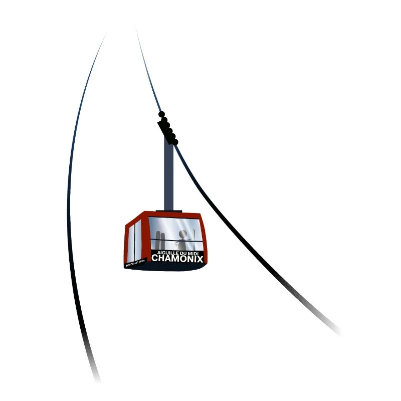 Gondola Aiguille du Midi Chamonix leewarddesign