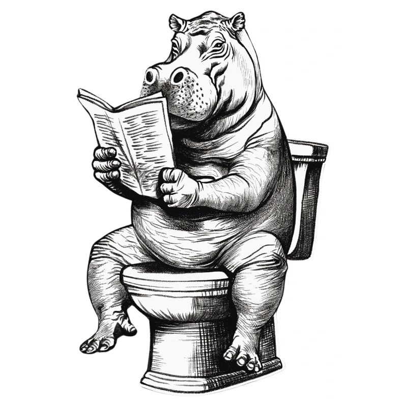 Lecture confortable sur les toilettes