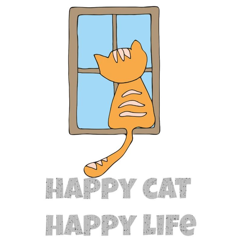 Chat heureux, vie heureuse