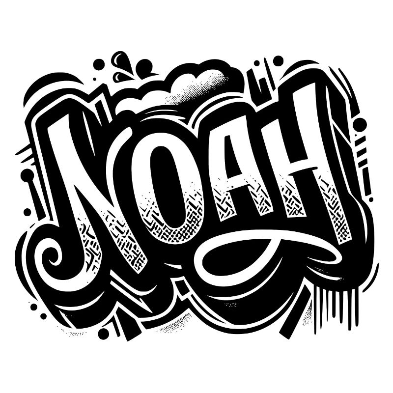 Noah Name Vorname Graffiti