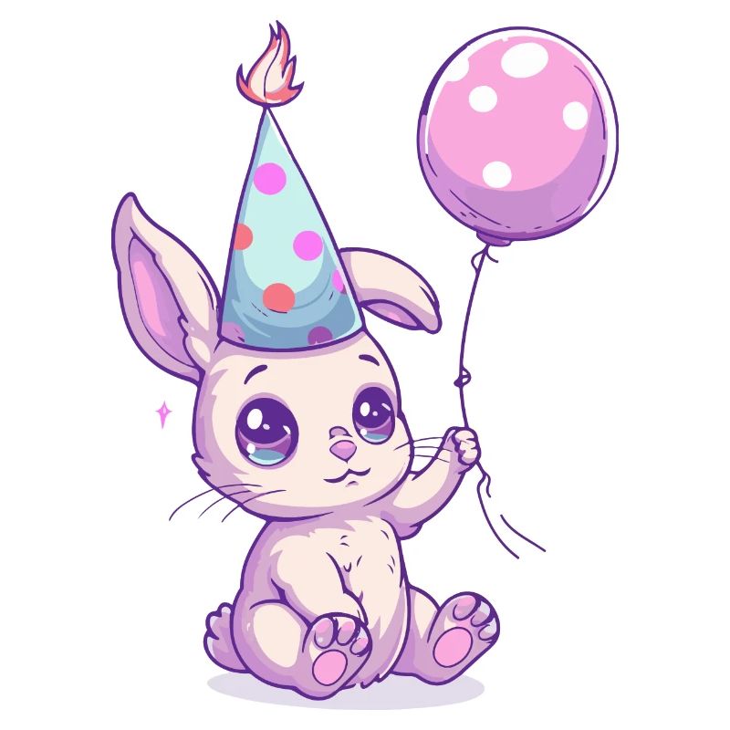 Bande dessinée d’anniversaire de lapin