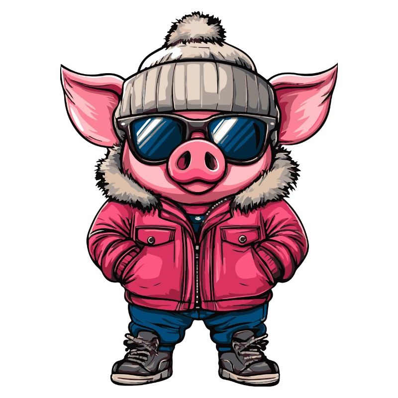 Schwein Winter