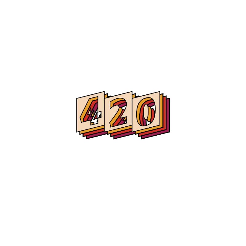 420 logo rétro