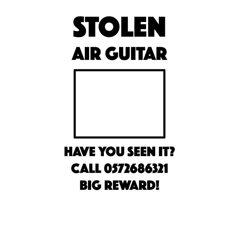 Luft Gitarre gestohlen