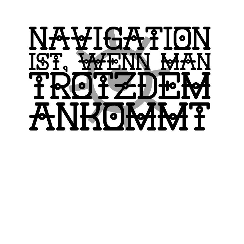 Skipper Segeln Spruch zur Navigation
