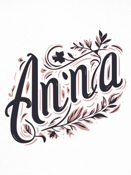 Anna Name Floral