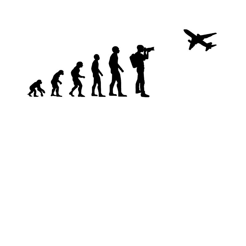 Airplane Planespotter Evolution Photographer Gift