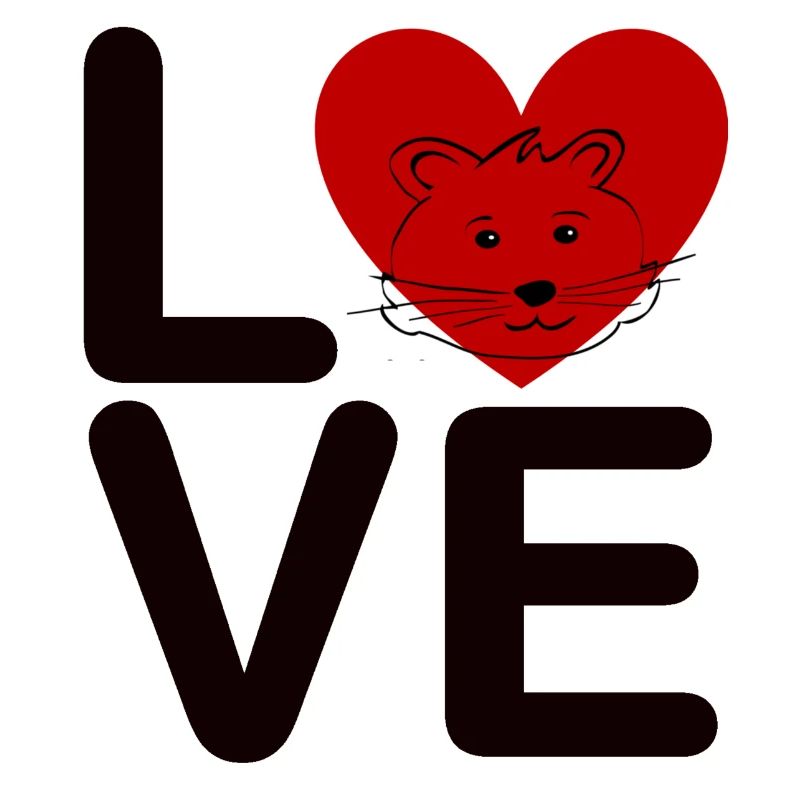 Hamsterliebe - Herz - Hamsterhalter