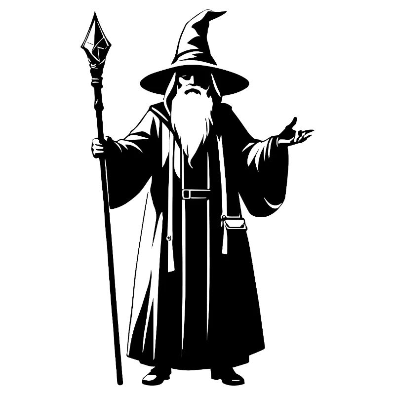 Wizard - Simple Fantasy Logo