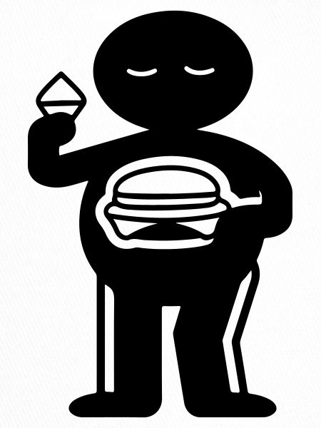 Eating burgers