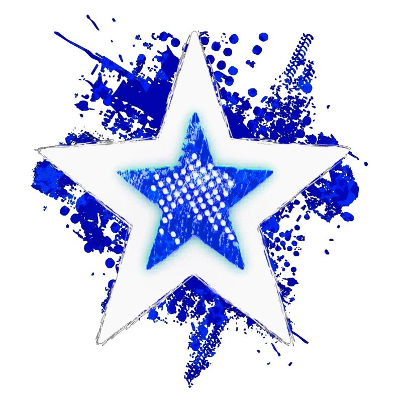 Star design (Arctic Blue)
