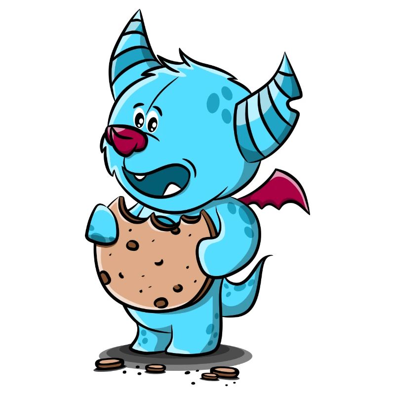 Monster with cookie