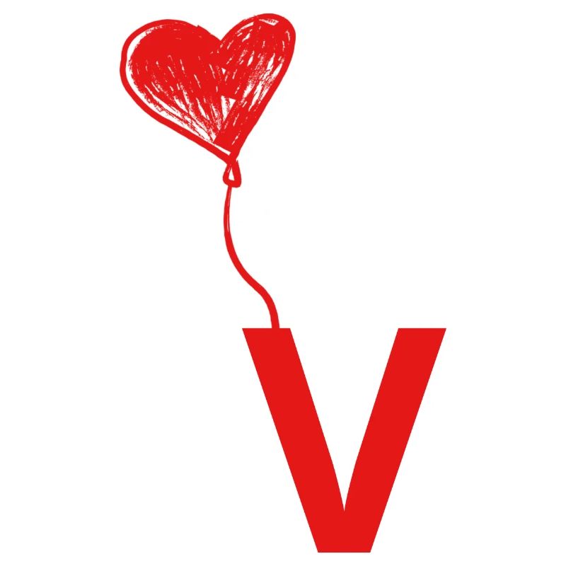 Buchstabe v Herz